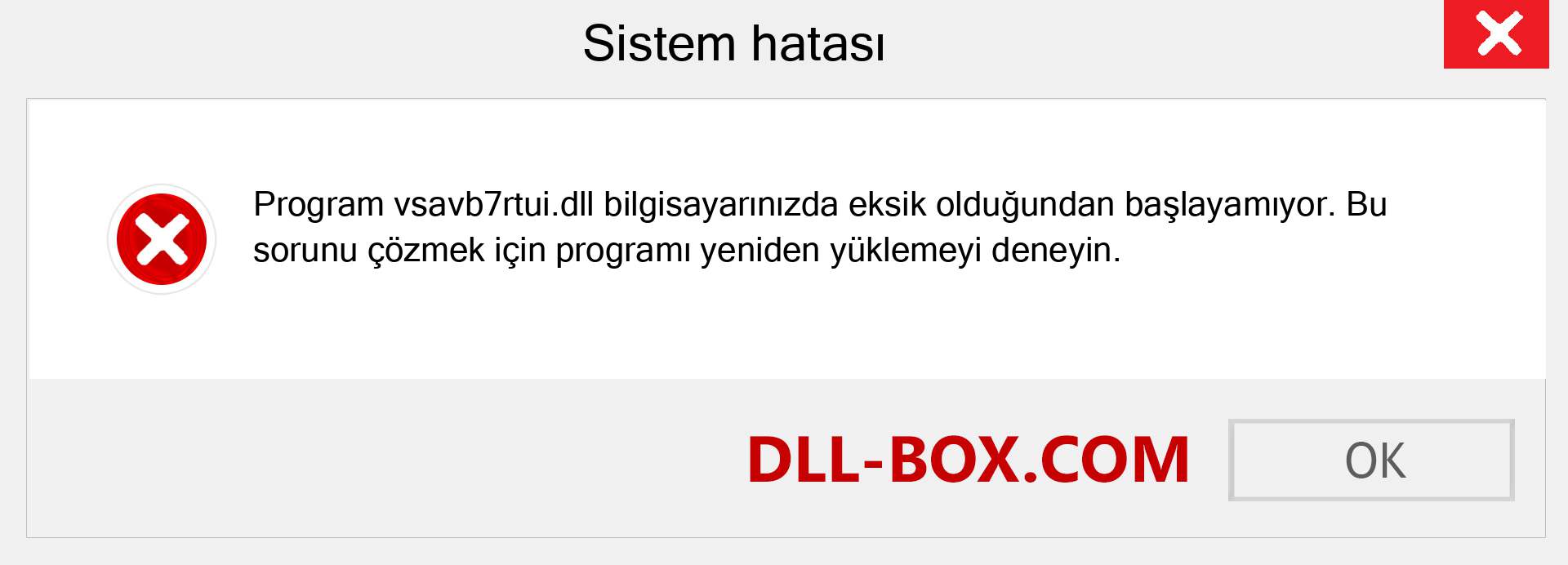 vsavb7rtui.dll dosyası eksik mi? Windows 7, 8, 10 için İndirin - Windows'ta vsavb7rtui dll Eksik Hatasını Düzeltin, fotoğraflar, resimler